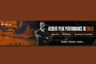 design eye catching linkedin banner and cover banners