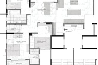 draft professional 2d floor plans in autocad
