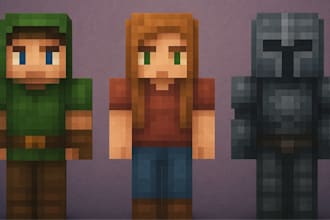 create cruxie custom pixel art skin for minecraft