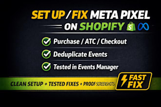 setup meta pixel or fix shopify facebook pixel server side tracking by GTM