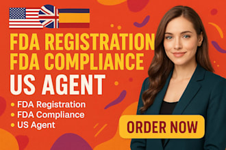 provide fda registration, US agent service, fda compliance