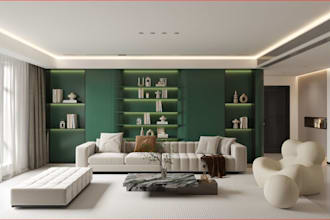 restyle 3d modern interior design, dinning set,wall lighten,cgi render,furniture