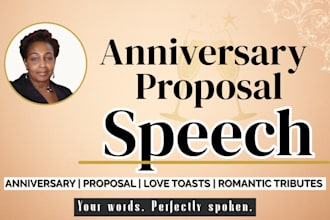craft a touching anniversary speech for parents