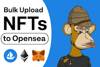 bulk upload nft to ipfs and opensea and nft metadata fix