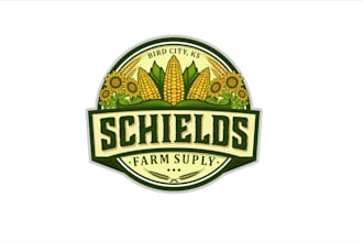 design agriculture farm lawncare landscape logo