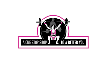 design classic fitness logo for babes with barbells