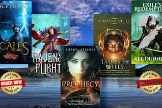 fix, design epic fantasy and dark fantasy book covers for ebook and paperback