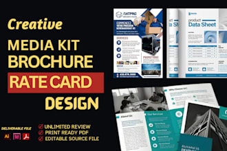 design restaurant menu, checklist, service rate card, price list