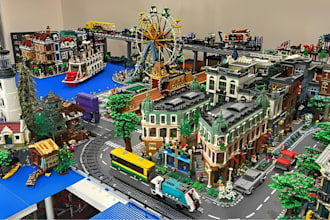 do custom lego design, 3d lego model, digital city moc build, manual instruction