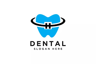 design a professional and modern dentist logo for your clinic