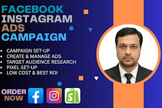 create and manage shopify facebook ads campaigns fb pixel and instagram ads