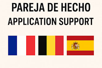 help you prepare your civil partnership, marriage or pareja de hecho application