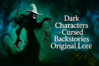 create dark fantasy characters with unique backstories