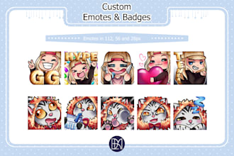 create custom emotes and badges