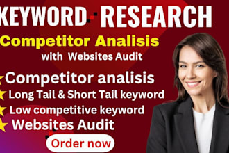 do advanced keyword research and audit your website for SEO