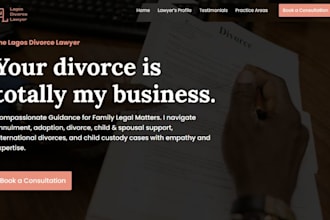 design squarespace divorce lawyer website coaching website consultant website