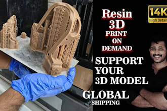 support and resin print complex 3d models and sculptures