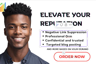 provide online reputation management, ORM, and reverse SEO services