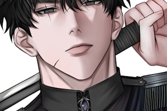 do manhwa semi realism style art