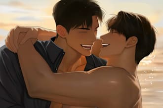 do manhwa semi realism style art