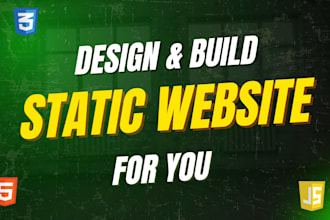 design and build a professional static website