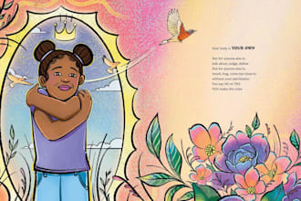 do whimsical children illustrations for your story