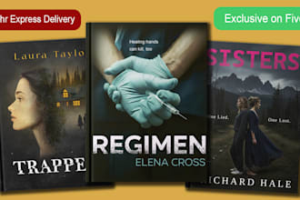 do professional book covers, paperback, hardcover, ebook, kindle book cover
