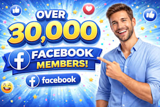 grow your community with 10,000 genuine facebook members