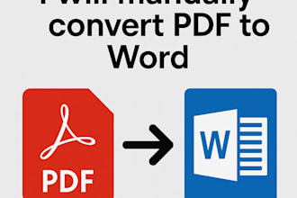 manually convert PDF to word