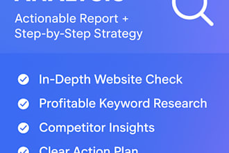 do a professional SEO website audit and competitor analysis report