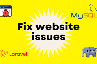 urgently fix laravel website issues and admin panel bugs