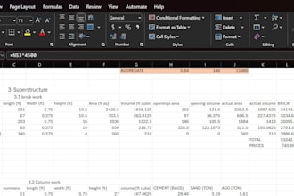 prepare boq and cost estimation