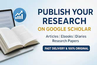 increase your google scholar index by publishing and indexing ebook and articles