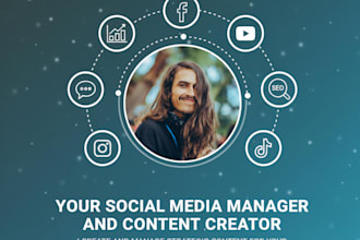 be your social media marketing manager and content creator