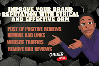 improve your band reputation with ethical and effective ORM, online reputation