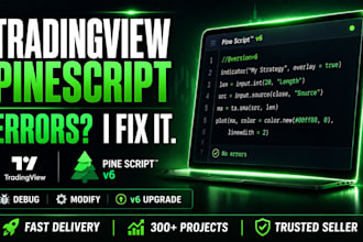 debug fix and optimize your tradingview pine script indicator strategy or alert