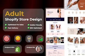 build adult shopify store, SEO optimized lingerie website, shopify dropshipping