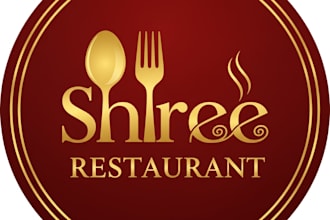 design unique food brand logo with modern style