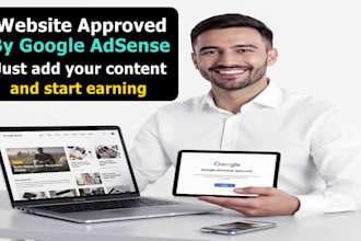 sell you a ready made website approved for google adsense