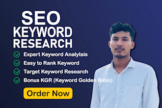 do professional SEO keyword research and kgr analysis for your website
