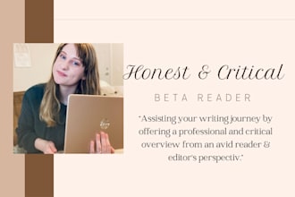 beta read and give honest and constructive feedback
