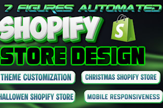 create shopify dropshipping store, redesign shopify store, pod shopify store