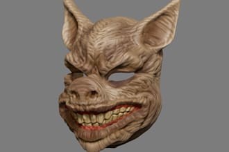 design halloween cosplay,monster figurine stl,pumpkin head decor,mask for print