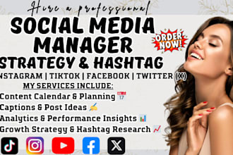 manage and grow your social media with a marketing and engagement strategy