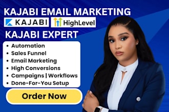 be your kajabi email marketing expert, kajabi email campaign kajabi workflow
