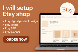 setup etsy shop, etsy digital product , etsy listing, etsy SEO, etsy planner