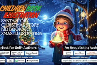 create magical children book illustration storybook art comic story kid book