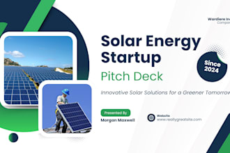 design tech startup pitch deck renewable energy deck solar presentation design