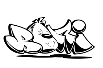 custom hollow graffiti letters for your logo