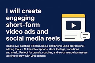 create engaging short form video ads and social media reels